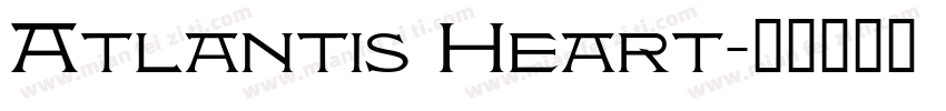 Atlantis Heart字体转换